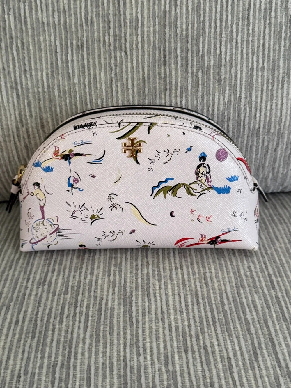 Tory burch poetry of things art print cosmetic pouch NWOT